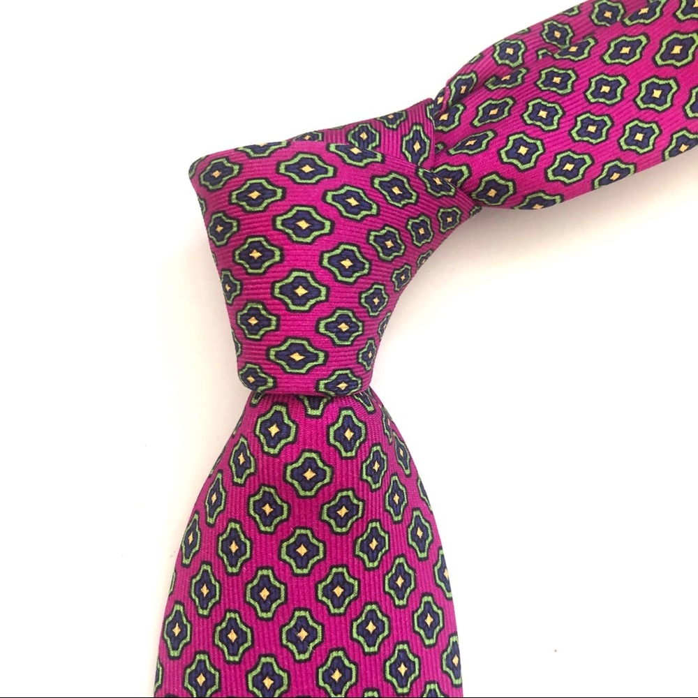 Vibrant Green and Pink Tie Accessories